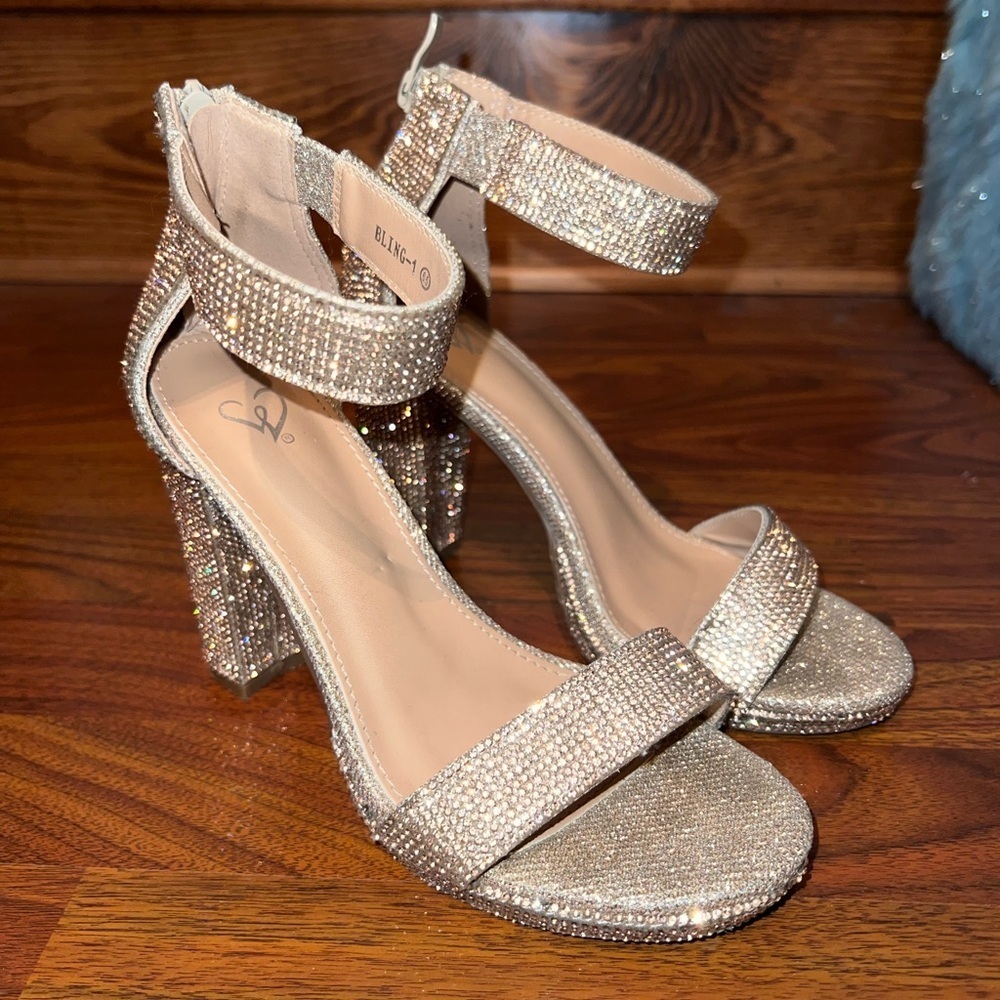 Windsor Rose Gold Bling Heels